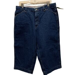 NEW Lee painter denim‎ jean shorts. Size 14 medium color dark Stone.